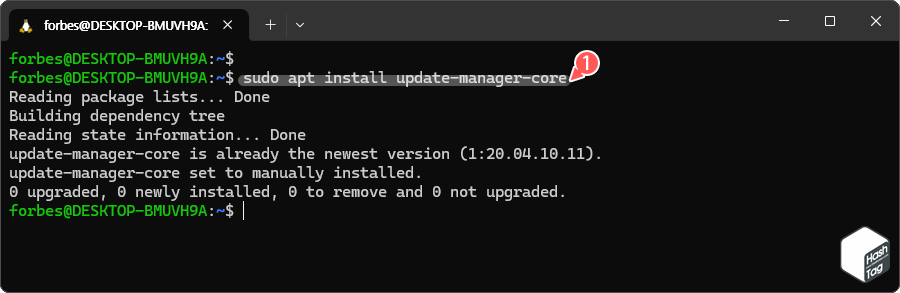 Ubuntu 20.04 버전 22.04 업그레이드 전 update-manager-core 설치.