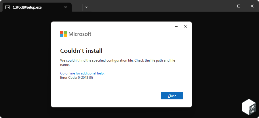 Microsoft 365 오프라인 패키지 파일 다운로드 실패