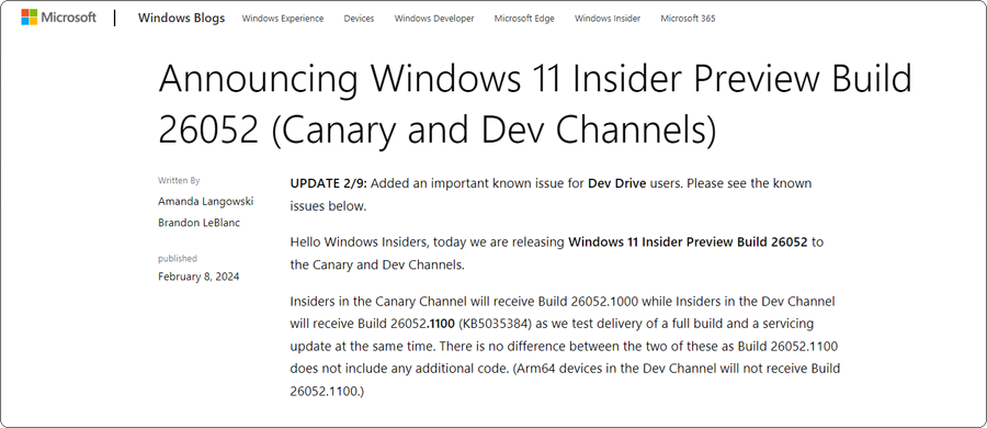 Announcing Windows 11 Insider Preview Build 26502